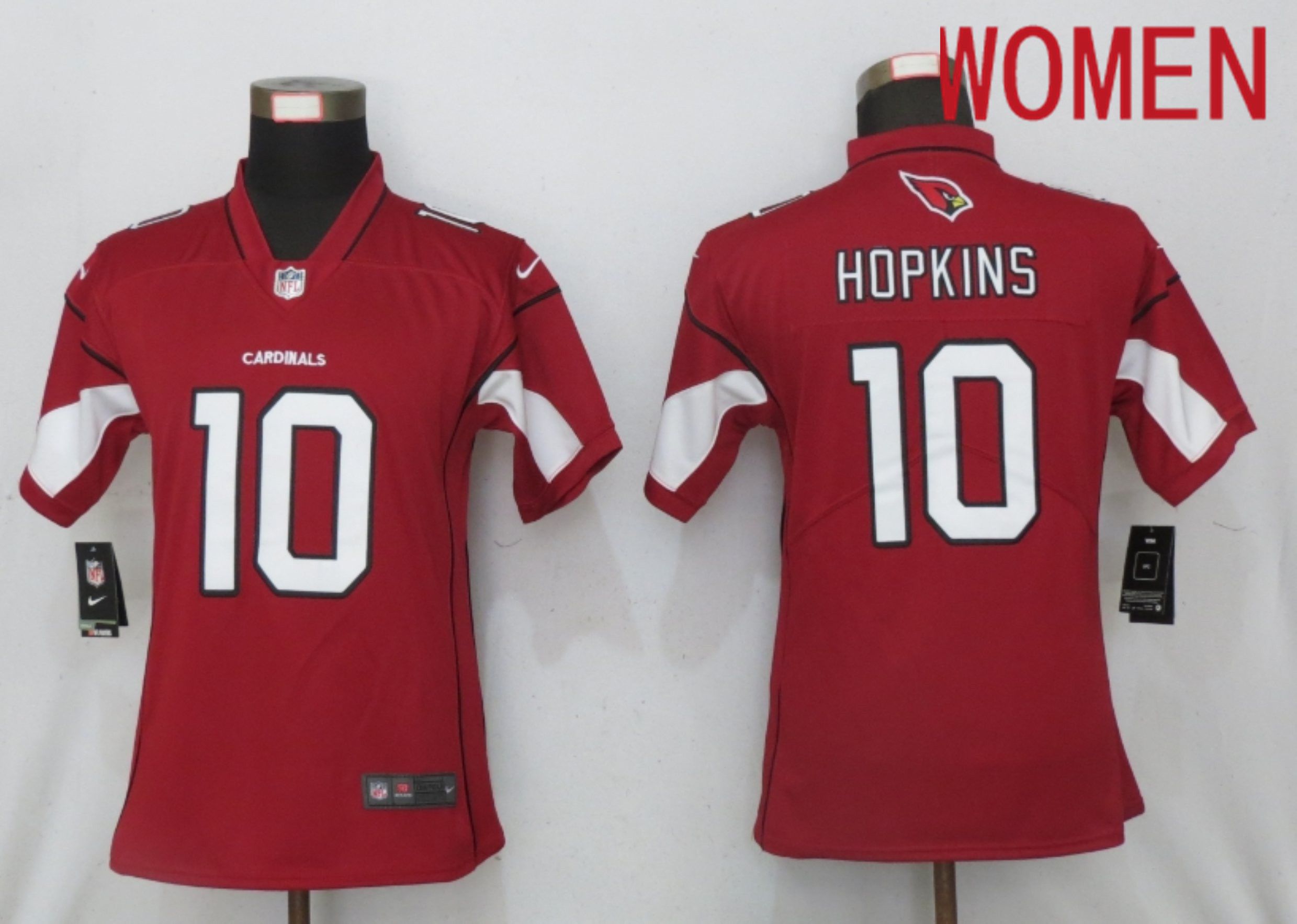 Women Arizona Cardinals 10 Hopkins Red 2020 Vapor Untouchable Elite Playe Nike NFL Jerseys